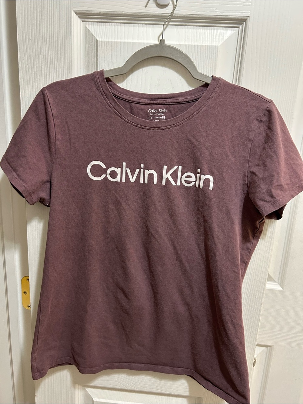 Calvin Klein Mauve Short-Sleeve Logo Tee